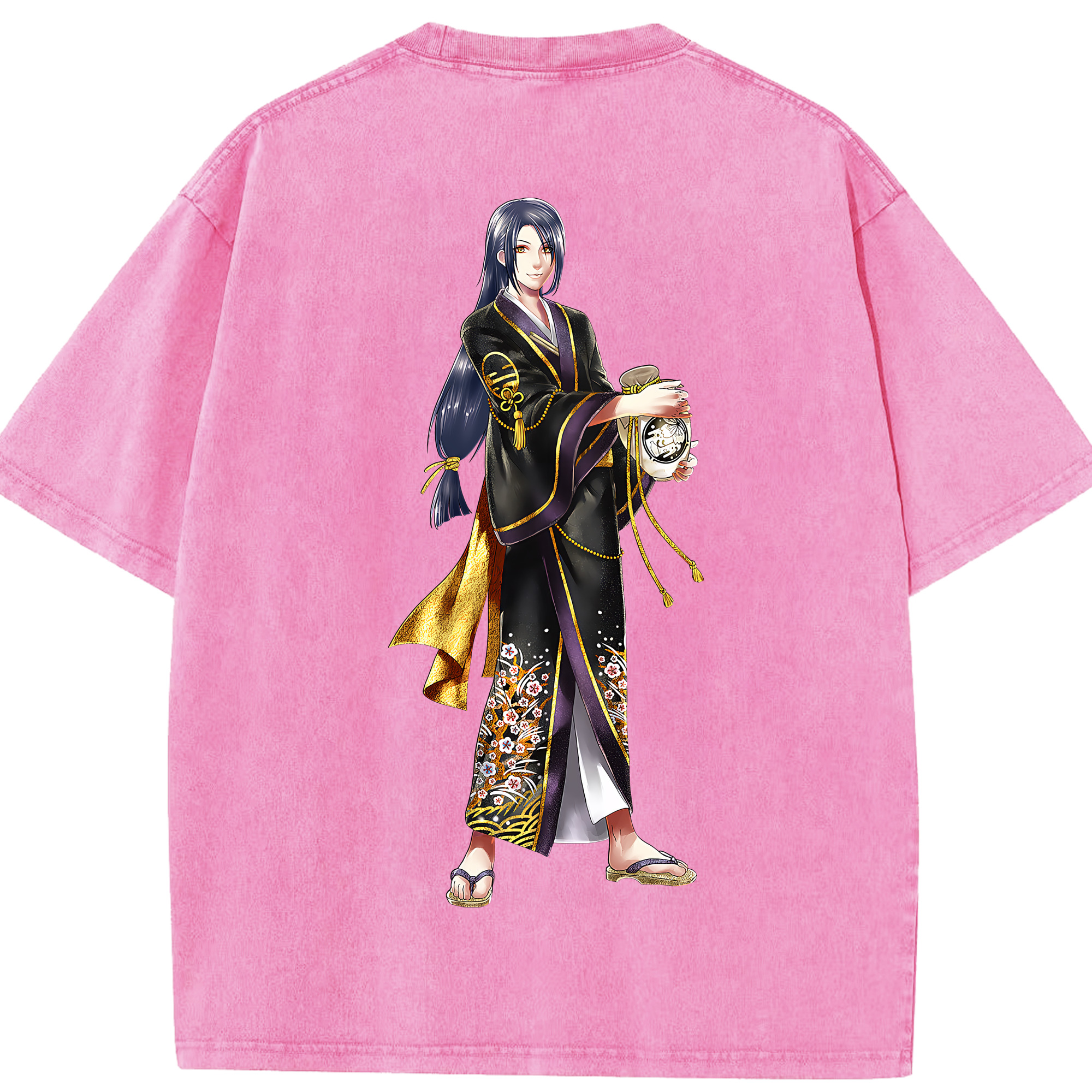 （画像用） 刀剣乱舞 Touken Ranbu 綿100% ヴィンテージ風 半袖Tシャツ（背面プリント）